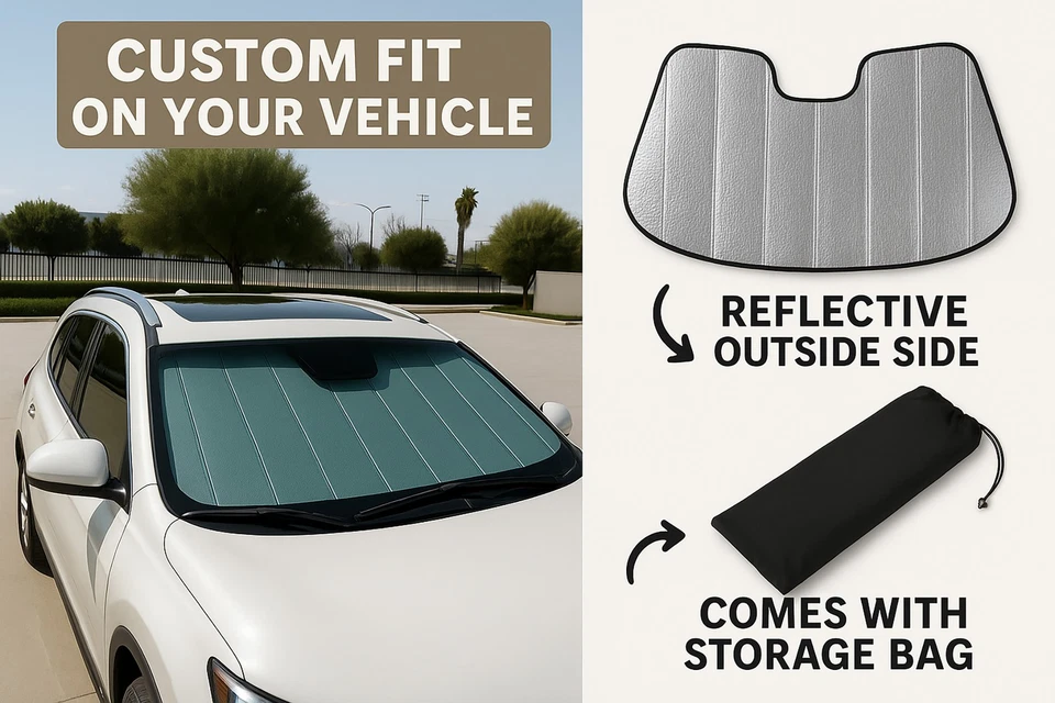 Parasol de parabrisas de coche personalizado para Chrysler Pacifica (minivan) 2017-2025 Foto 4 de 4