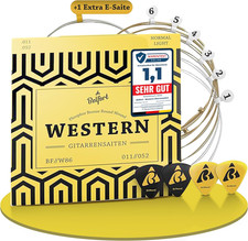 BELFORT® Gitarrensaiten Für Westerngitarre - Premium Phosphor-Bronze (6 Saiten-S