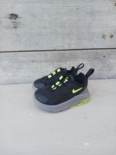 Nike Air Max Motion AQ2744 011 Black/ Green Baby Toddler Size 2C Slip On