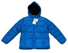 Swiss Tech Boy Hooded Puffer Jacket S 6-7 Blue Fleece Lined Winter Outdoor NWT