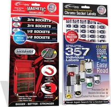 Ultimate Master Magnetic Toolbox Socket Label Set 447pc 90 Toolbox Labels Ultimate Master Magnetic Toolbox Socket Label Set 447pc 90 Toolbox Labels