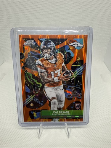 2025 Topps Chrome Football Cosmic Orange Pat Bryant 🔥/25 Color Match!
