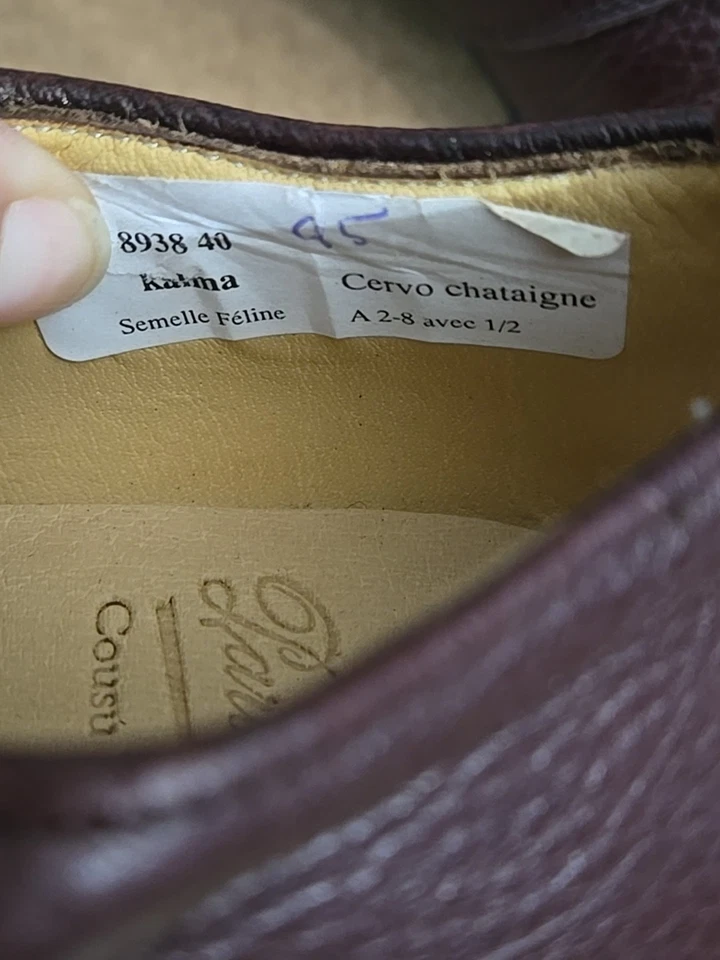 PARABOOT Mocasín Mujer Cuero Marrón Hecho en Francia Talla UK 4 | US 6 A Estrecho Foto 3 de 4