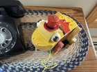 Vintage 1961 Buddy Bullfrog Fisher Price Toys #728  Wood Pull Toy Working