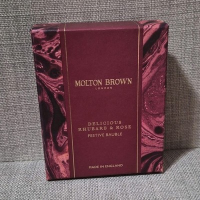 Molton Brown Delicious Rhubarb & Rose Festive Bauble Bath & Shower Gel 2.5 fl oz