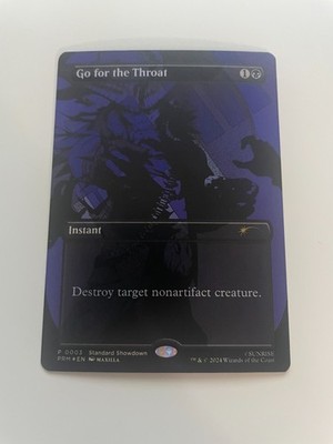 MTG FOIL Go for the Throat Standard Showdown Borderless  - Promo: General #003