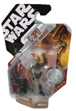 Star Wars 30th Saga Legends - C-3PO with BATTLE DROID HEAD - Sealed On Card