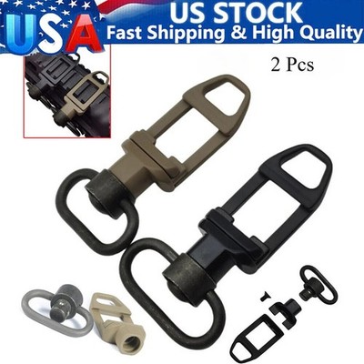 2pc 1.25  Detachable QD Adapter Loop Point for Picatinny Rail Sling Swivel Mount
