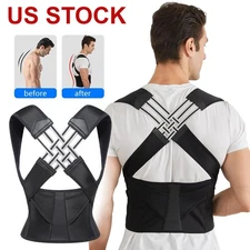 Back Brace Posture Corrector for Women and Men, Shoulder Straightener Adjustable