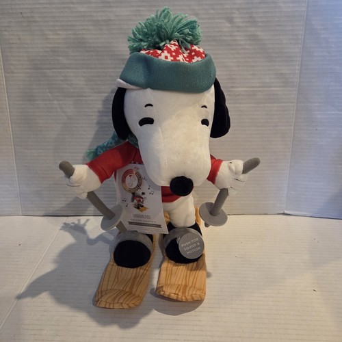 2023 Hallmark Peanuts Ski Lodge Snoopy Plüschtier Stofftier Weihnachten NEU - Bild 2 von 4