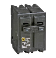 NEW Square D HOM230 Homeline 2 Pole 30 Amp 120/240 V Circuit Breaker HOM230C