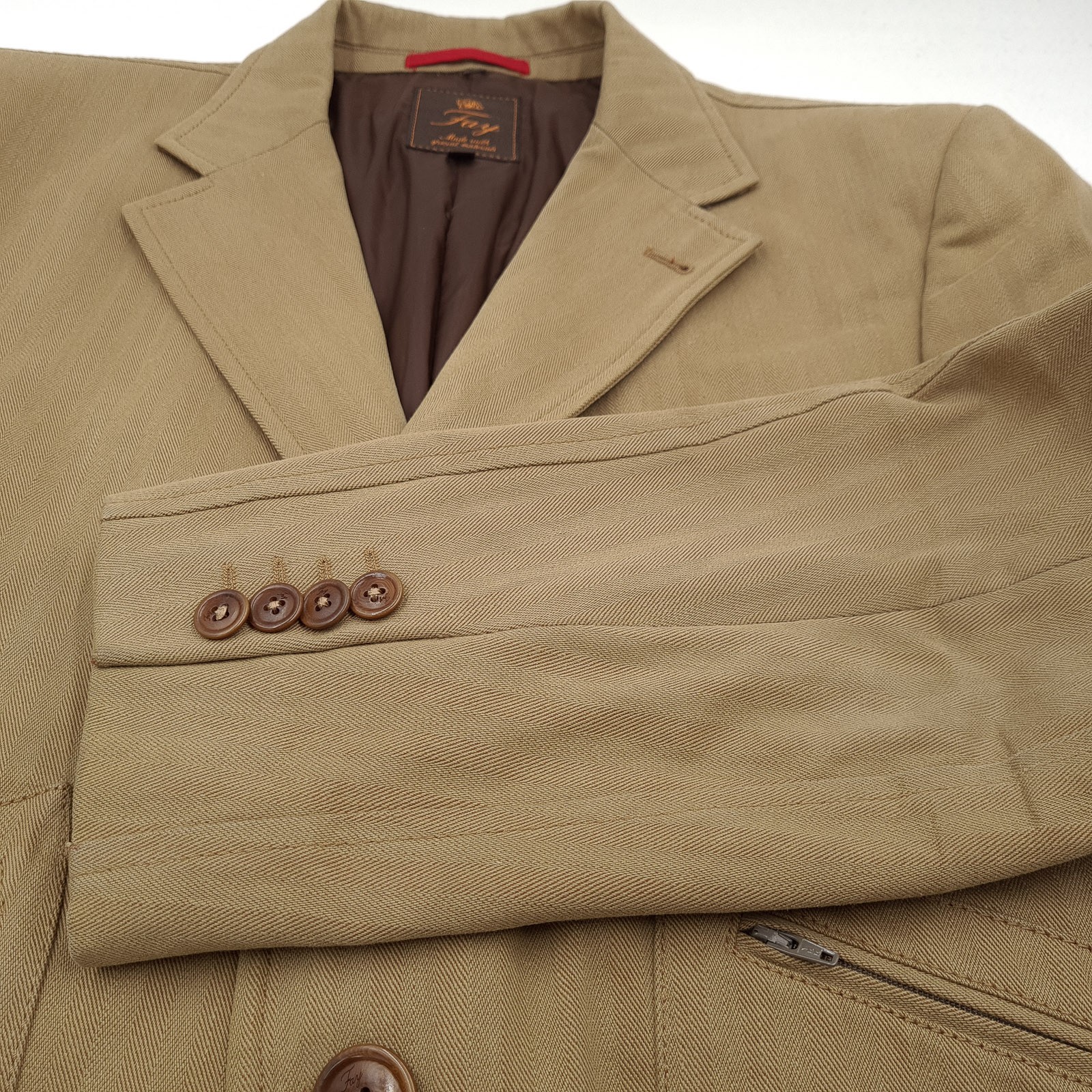 Vintage Fay Blazer Jacket Men Casual Smart Coat Made in Italy Cotton Ki2 Size 50