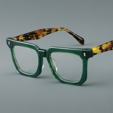 Acetate Square Eyeglass Frames Full Rim Women Men Spectacles Glasses 51 19-145m