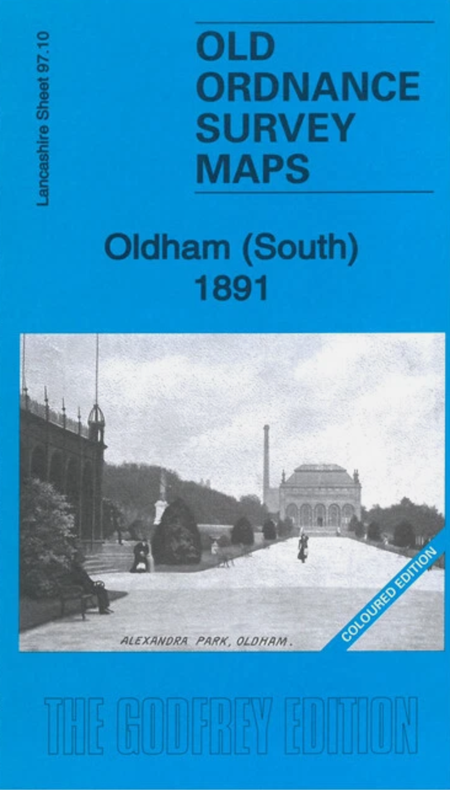 MAP OF Oldham (South) 1891 COLOURED EDITION LANCASHIRE SHEET 97.10 NEW