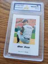 2003 Just Minors Rookies #P-8 Mark Prior Preview ROOKIE Graded Card WCG 10 Cubs. rookie card picture