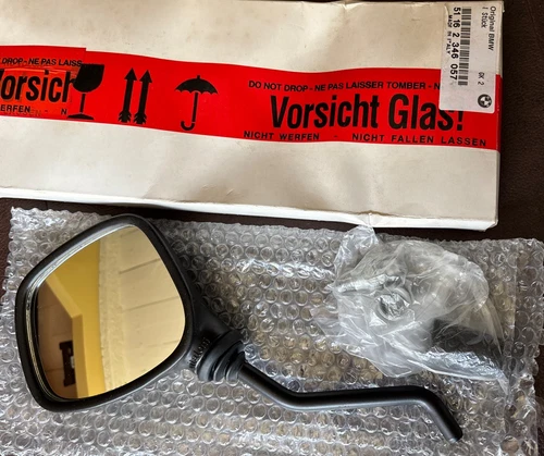 BMW F650 F650ST LEFT MIRROR 51162346057 Genuine BMW New Old Stock