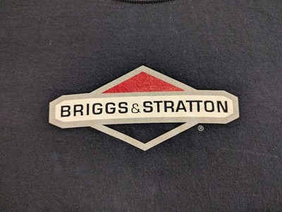 Briggs & Stratton Small Engines Classic Red White & Black Logo L Black Tee-Shirt