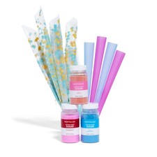 Cotton Candy Machine Party Kit 3 Flavors 4 Cones Nostalgia FSCC8 Reusable Floss