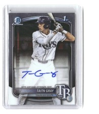 Taitn Gray 2025 Bowman Draft Chrome Prospect Autographs