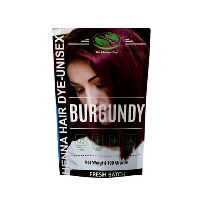 	1 Pack Of Burgundy Henna Hair & Beard Color/Dye 100 Grams - Natural Hair Color	