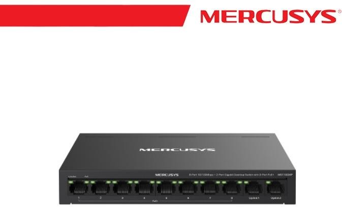 Analisi Switch Mercusys MS110CMP: 8 Porte PoE+ e Case in Metallo