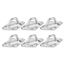 316 Stainless Steel 6mm Thick Ring Sail Shade Diamond Pad Eye Boat Rigging 6pcs