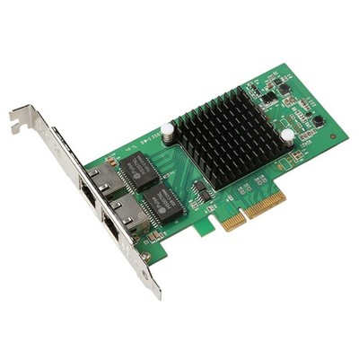 Dual Port RJ45 PCIe X4 1G Server Lan Card Gigabit Network Adapter For Intel I350