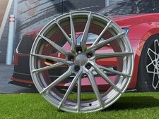 4X R21" 5X112 Haxer HX06F Roues Polies Argent Mi-Mat: S'adapte Pour Audi MB