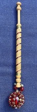 Rare 1985 NBLS Nottingham Bobbin Lace Society Life Member Brass Wire Bobbin