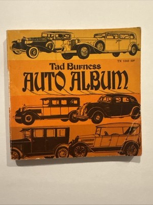 RARE 1966 Vintage Book Tad Burness Auto Album Paperback Book SIGNED