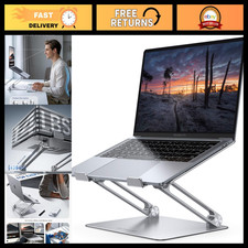 Adjustable Aluminum Laptop Stand for Desk, Fits 10-17.3" MacBook Air/Pro, Ergono