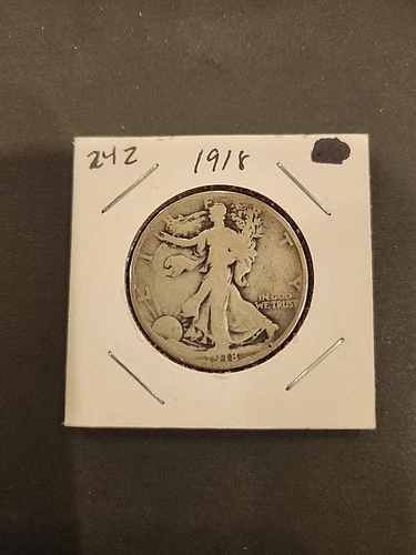 1918 Walking Liberty Half Dollar Good Condition