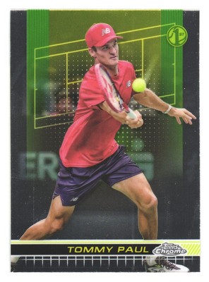 2024 Topps Chrome Tennis Trading Card Tommy Paul