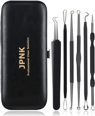 JPNK Blackhead Remover Tool Comedones Extractor Acne Removal Kit for Black 