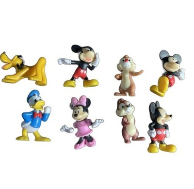Disney Mickey Mouse & Friends Mini Figure 8 Lot   Minnie Daisy Goofy Pluto