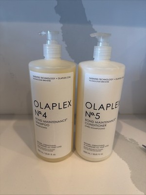 1 each Olaplex No 4 & No.5 Shampoo and Conditioner Set 33.81 oz LITER ONE EACH