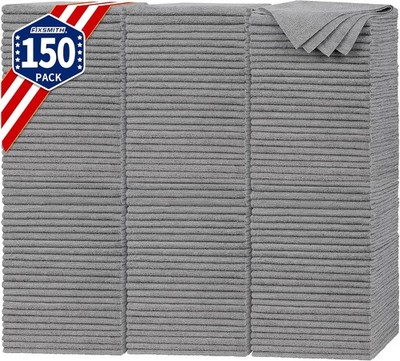 FIXSMITH Microfiber Cleaning Cloth - Pack of 50, Microfiber Towels for Cars 1...