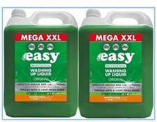 Easy Original Washing Up Liquid 5L x 2 – Bulk Pack, Powerful Grease Removal 1.85 per litre