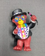 LISA FRANK HOLLYWOOD RAINBOW BEAR PVC 3 Inch
