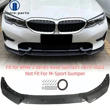 Front Bumper Lip Spoiler Splitters For BMW 3 Series G20 G21 320i 325i 2019-2022