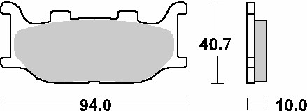 BAR Of Brake SBS p128-hf for Moto Spare Parts Accessories Pieces Refills - Image 7