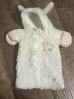 Vintage 1987 Cabbage Patch Kids Baby Faux Wool Sheep Bunting Sleeper Premie Pink