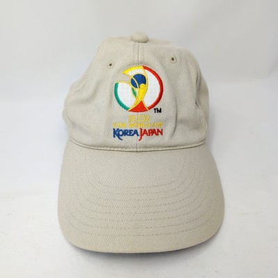 FIFA World Cup 2002 Korea Japan Hat Cap Vintage Tan Adjustable