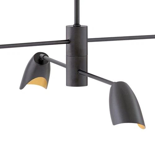 Fredrick Ramond FR35804 Black Bowery 4-Light 39"W Led Chandelier - Picture 3 of 7