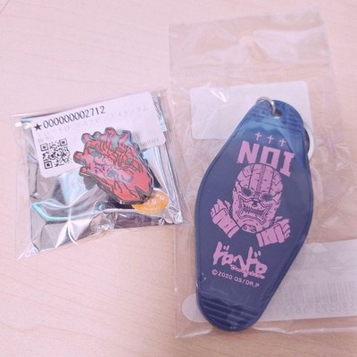 Dorohedoro Shin & Noi Pin Anstecker Motel Schlüsselanhänger Set unbenutzt Cha...