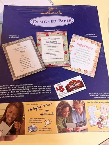 Hallmark Vintage Maxine Printer Paper And Envelopes New - Picture 6 of 6