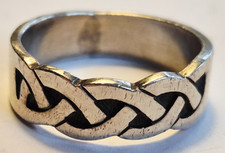 C0490 - Großer breiter 925er Silber Ring - keltisch - Bandring - 6,19 g