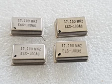 4x ECS-100AC 17.1Mhz 17.100mhz CRYSTAL OSCILLATOR