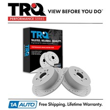 TRQ Rear Brake Rotors Set For 2009-2015 Toyota Venza