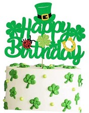 Happy St. Patrick's Day Cake Topper Saint Patrick's Day Happy Birthday Cake